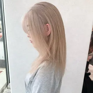 ミディアム ⭐️横浜ブリーチ特化 美容師 堤涼⭐️のヘアスタイル