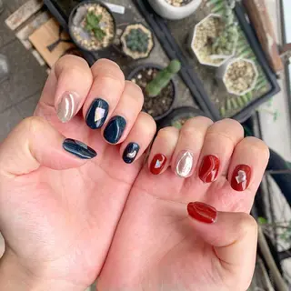 ショート ネイル 鎌田 麻梨奈のネイルデザイン