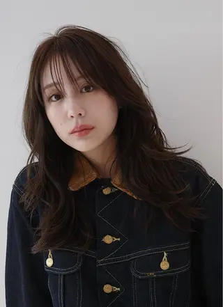 ロング カラー opus 店長大和 レイヤー/赤み消しのヘアスタイル