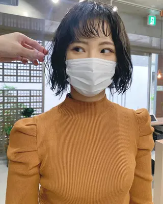 パーマ ボブパーマコテ巻き風 パーマNo1深江秀平のヘアスタイル