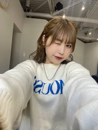 ミディアム カラー ヘアアレンジ ボブ /ニュアンス/ satomi🧸💖のヘアスタイル