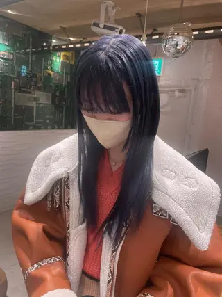 ロング カラー LUNTY NAMBA所属・艶ハイトーン👑♡ NATSUKIのヘアスタイル