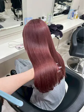 ロング カラー トレンド暖色ヘア🍒 miu🍒のヘアスタイル