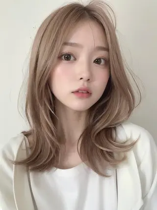 ミディアム ✨美髪矯正/韓国 レイヤー/源✨のヘアスタイル