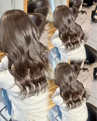 セミロング カラー ブリーチなし/レイヤ ー特化🌈Tommyのヘアスタイル