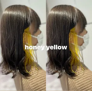 カラー 🦋ami/浦和 ブリーチ／韓国🦋のヘアスタイル