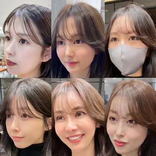 セミロング 韓国ヘア🇰🇷髪質 改善たけるのヘアスタイル