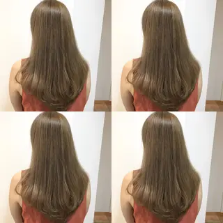 ロング カラー 横浜ブリーチムラ直し ハイトーン/ブリーチのヘアスタイル