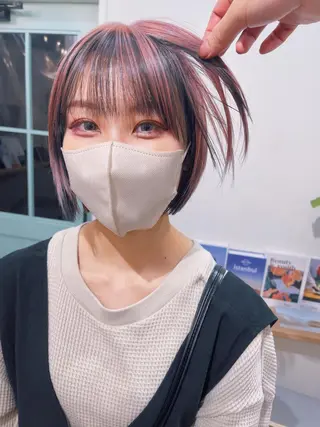 ショート カラー 超ボブ特化船橋駅 徒歩5分/國分雄斗のヘアスタイル