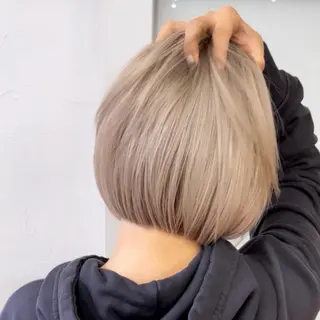 ロング カラー ブリーチなしピンク 赤井龍斗のヘアスタイル