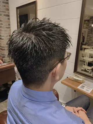 ショート メンズ ショート🌼パーマ 本間正子のヘアスタイル