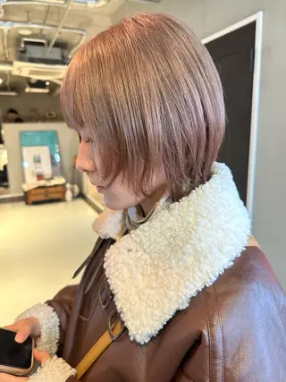 ショート カラー 斎藤祐樹 /レイヤー/パーマのヘアスタイル