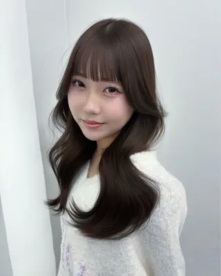 セミロング 🩵透明感艶髪 縮毛矯正masa🩵のヘアスタイル