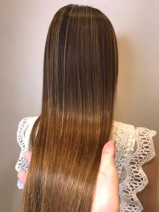 ロング カラー シールエクステ⭐️ オオミタクヤのヘアスタイル