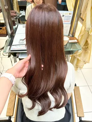 ロング カラー 透明感カラー️🫧 清水杏乃のヘアスタイル