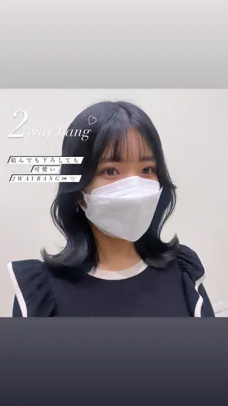 ロング カラー ブリーチなしWカラー 🎀韓国ヘア/amiのヘアスタイル