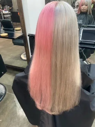 ロング カラー ✨最安値✨エクステ カラー🌼つきな🌼のヘアスタイル