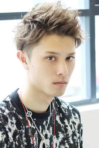 ショート メンズ 大人可愛いレイヤー 大田のヘアスタイル