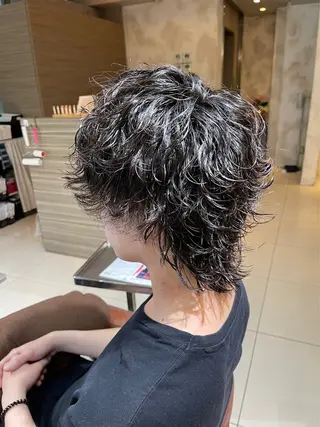 ミディアム パーマ メンズ 🐺メンズ特化🐺 安生　力哉のヘアスタイル