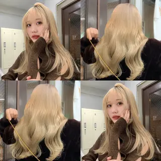 ロング カラー ✨レイヤーカット 海外ヘア/原宿✨のヘアスタイル