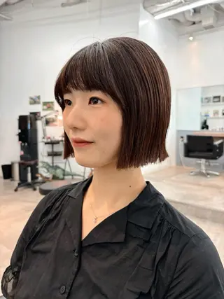 ショート カラー ヘアアレンジ 🌱ボブ/レイヤー/ ベージュ/あやみ✨のヘアスタイル