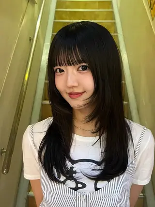 ミディアム MASA 心斎橋　美容室のヘアスタイル