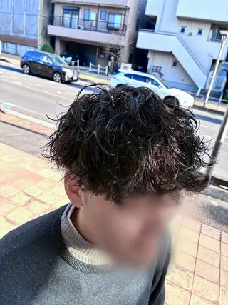 パーマ メンズ 中村 立のヘアスタイル