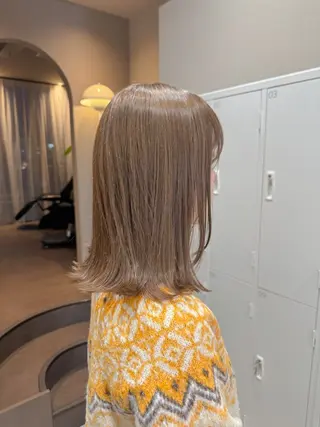 セミロング カラー 色素薄めカラー❤︎ chihiroのヘアスタイル