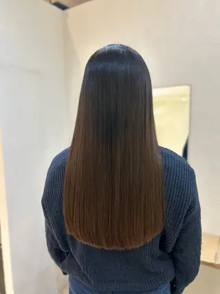 ロング パーマ 艶質改善/縮毛矯正 ササキナツミのヘアスタイル