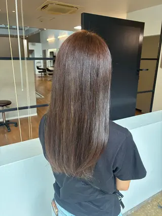 ロング カラー 石川 菜月のヘアスタイル