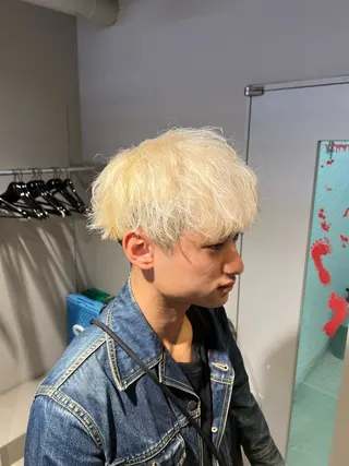 ショート カラー パーマ メンズ 韓国レイヤーカット /REIのヘアスタイル