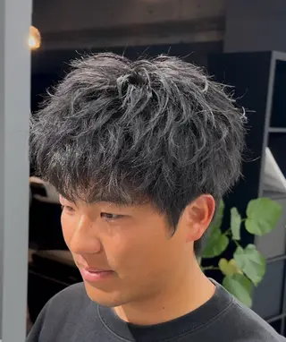 ショート パーマ メンズ synergy  men's hair所属・【短髪メンズパーマ】 松下泰河のヘアスタイル