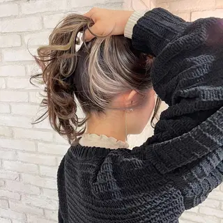 ロング カラー 韓国ヘア/艶カラー /田中悠佑のヘアスタイル