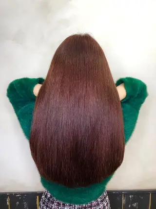 ロング カラー 美髪矯正 🌈髪質改善 山下のヘアスタイル