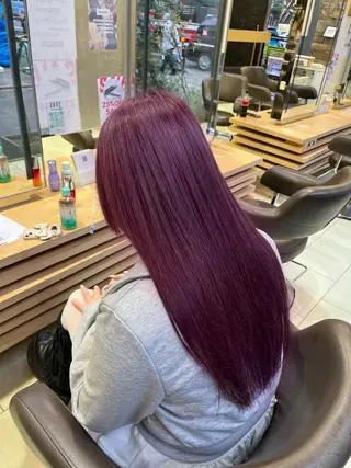 ロング カラー waka❤️✨ レイヤーボブ/ネイルのヘアスタイル