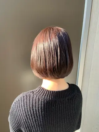 ショート カラー パーマ ヘアアレンジ ハイトーンカラー🤍 山下 優華のヘアスタイル