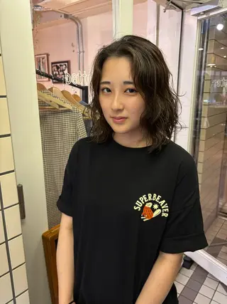 ミディアム パーマ kaito パーマ募集！🔵のヘアスタイル