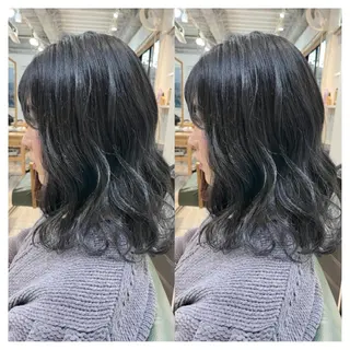 ミディアム カラー 村山 茉衣のヘアスタイル