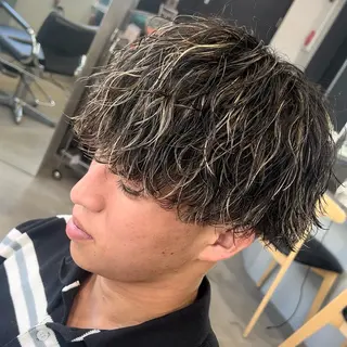 ショート パーマ メンズ 松下 友希 【fifth】のヘアスタイル