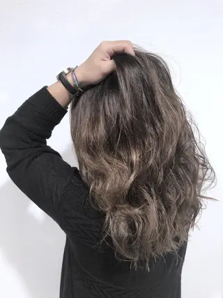 セミロング 縮毛矯正/髪質改善 主税巧一のヘアスタイル