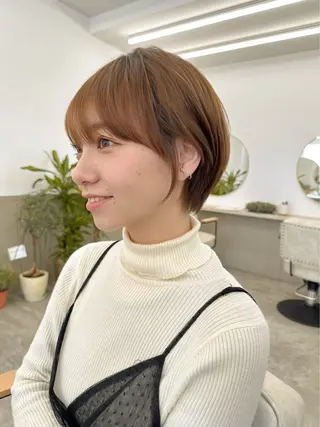 ショート 早田 華のヘアスタイル