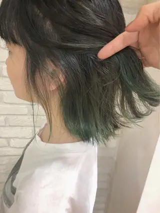 ミディアム カラー HAUS 片山みほのヘアスタイル