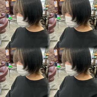 ショート レイヤー×ブリーチ No.1✨️深江裕稀のヘアスタイル