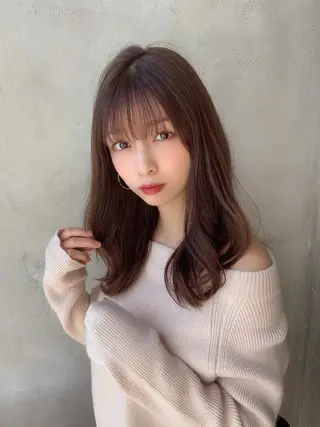 セミロング モテ髪🤍こなれヘア 藤山裕大のヘアスタイル