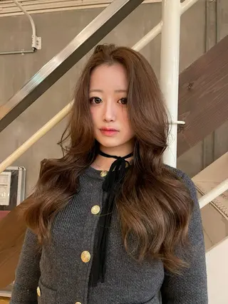 ロング カラー 北堀江/透明感カラー /レイヤー/じゅきのヘアスタイル