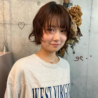 ミディアム カコ/レイヤーカット ヘアアレンジのヘアスタイル