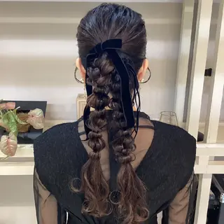 ロング ヘアアレンジ ヘアアレンジ/柔らか 艶カラー/AKARIのヘアスタイル