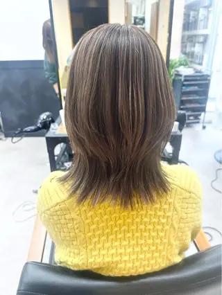 ミディアム カラー パーマ メンズ キッズ 似合わせレイヤー 🌿JUNのヘアスタイル