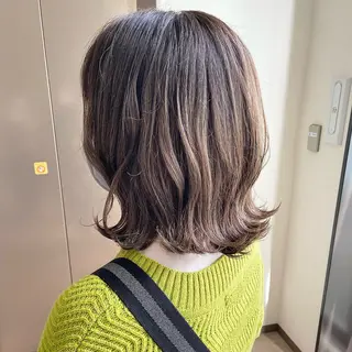 ミディアム カラー 村上 遥香 店長スタイリストのヘアスタイル