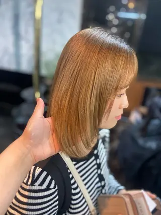 ミディアム 瀧下 唯のヘアスタイル